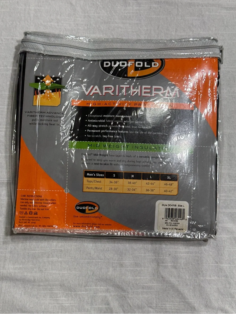 Varitherm Men’s Black Thermal Base Layer Pants